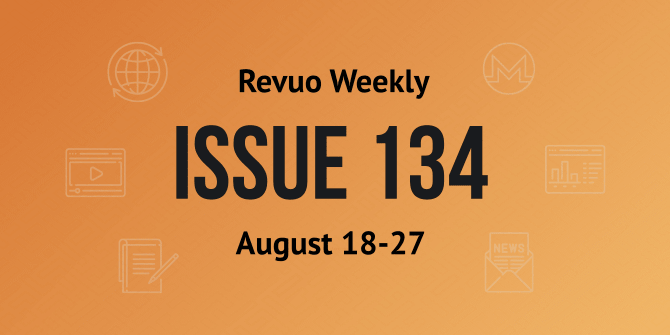 Revuo Monero Weekly #134 Slide