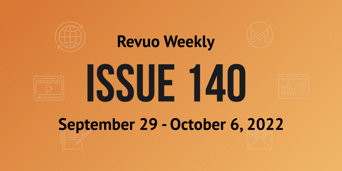 Revuo Monero Weekly #140 Slide