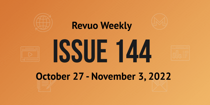 Revuo Monero Weekly #144 Slide