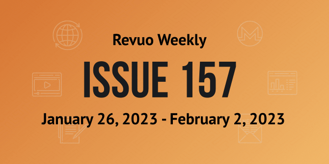 Revuo Monero Weekly #157 Slide