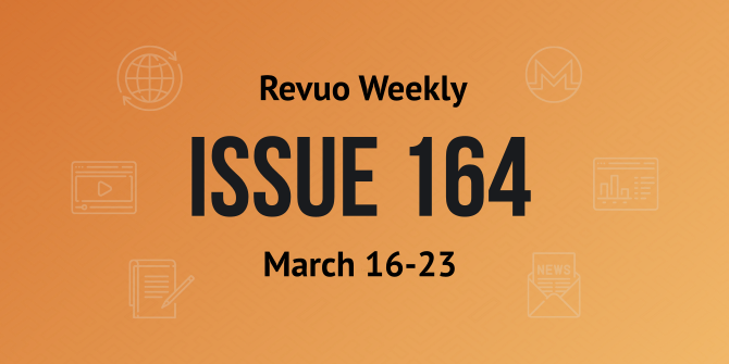 Revuo Monero Weekly #164 Slide