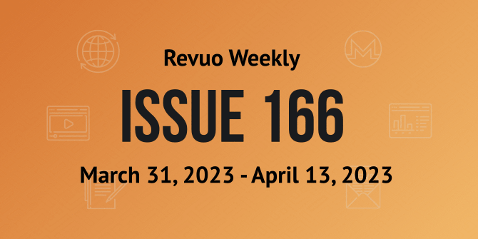 Revuo Monero Weekly #166 Slide